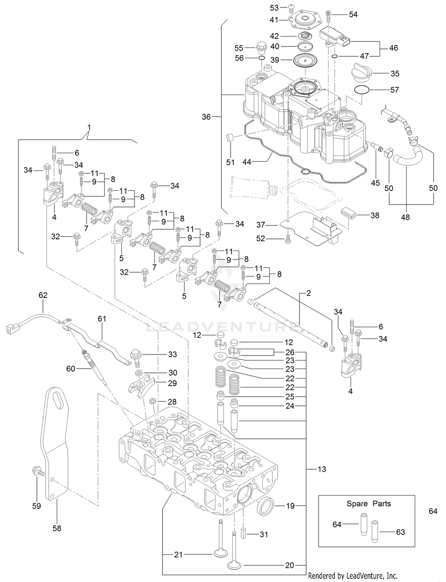 Cylinder Head and Cover Assembly