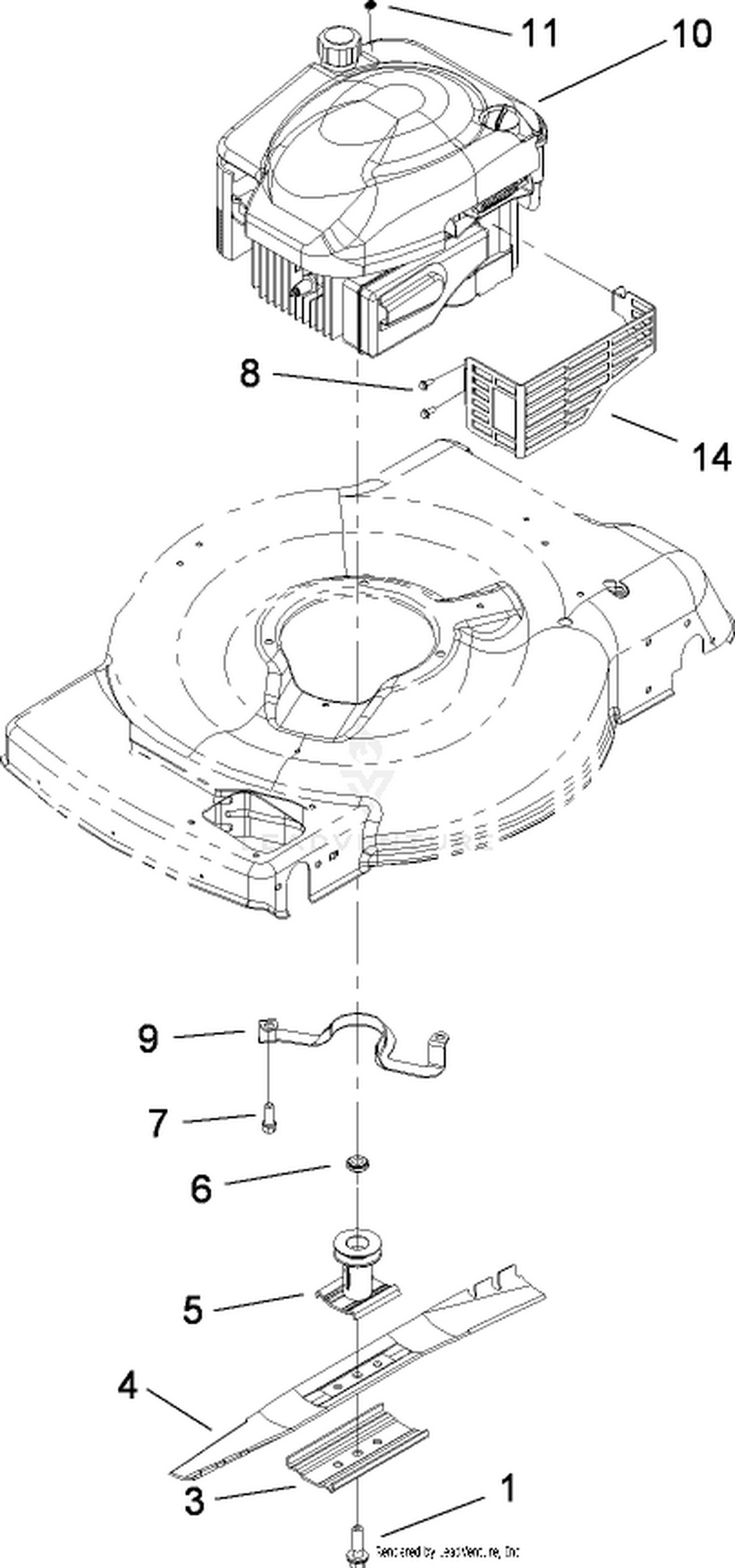 Engine and Blade Assembly