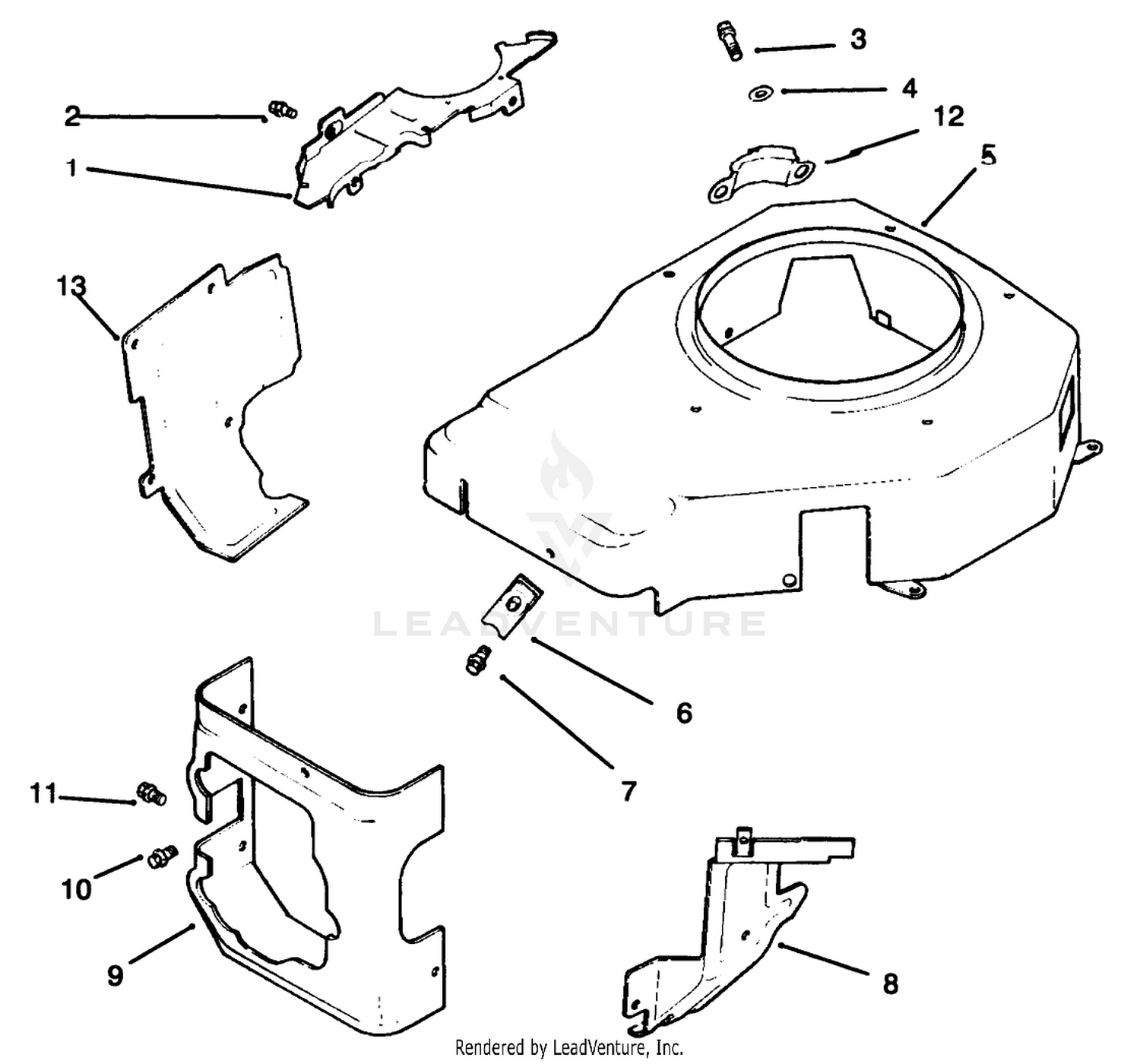 Blower Housing  Baffles