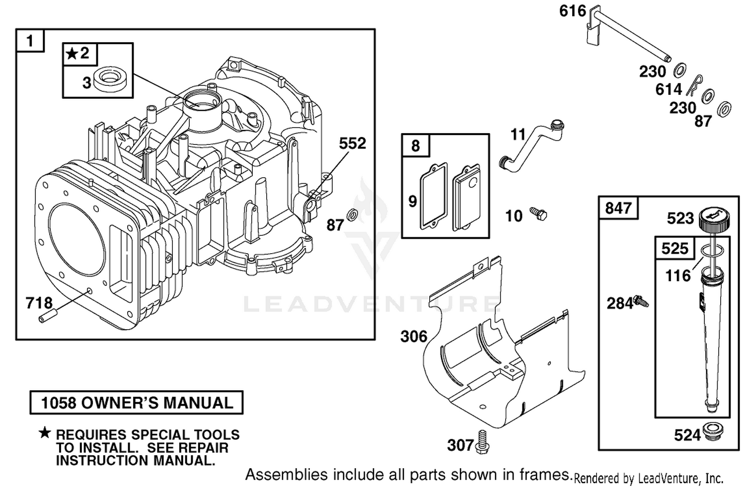 Engine Briggs  Stratton Model 28q777-0690-E1