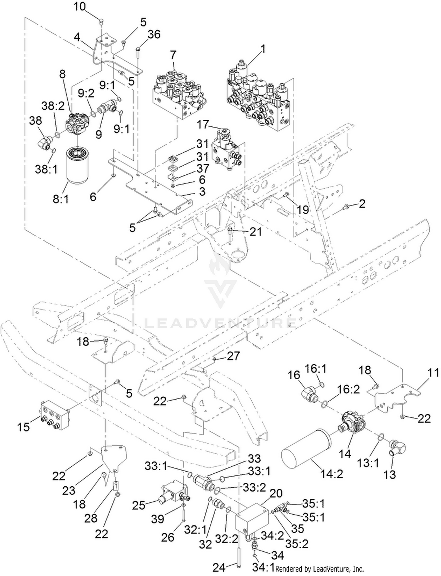 Hydraulic Valve Mounting Assembly