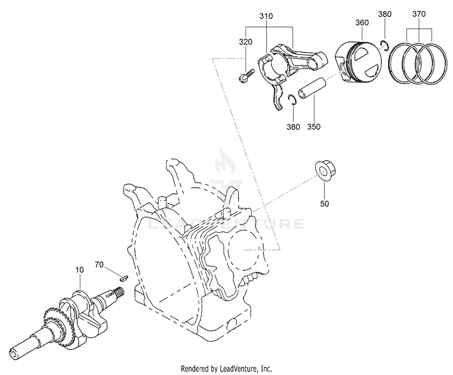 Crankshaft and Piston Assembly