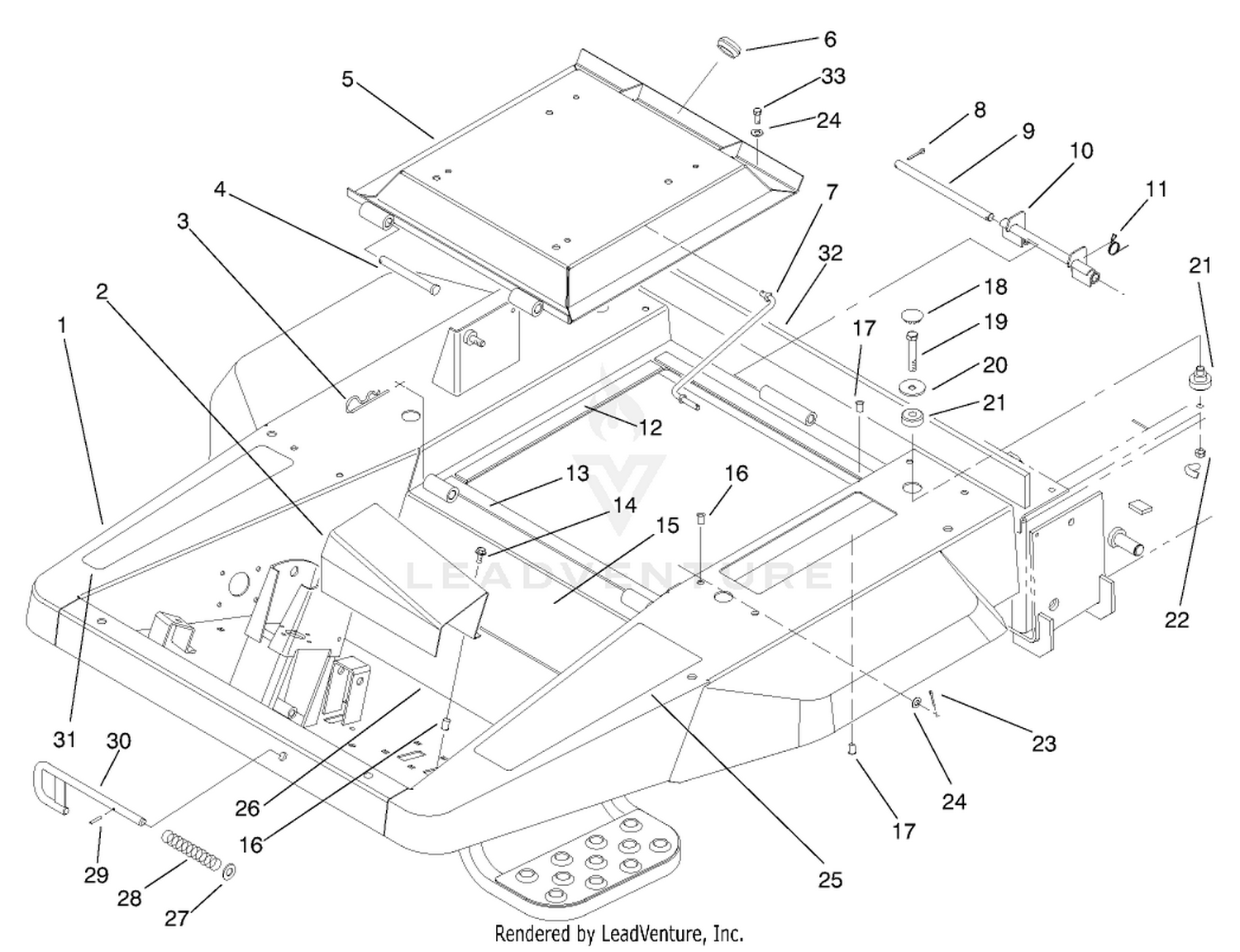 Front Frame and Seat Base Assembly