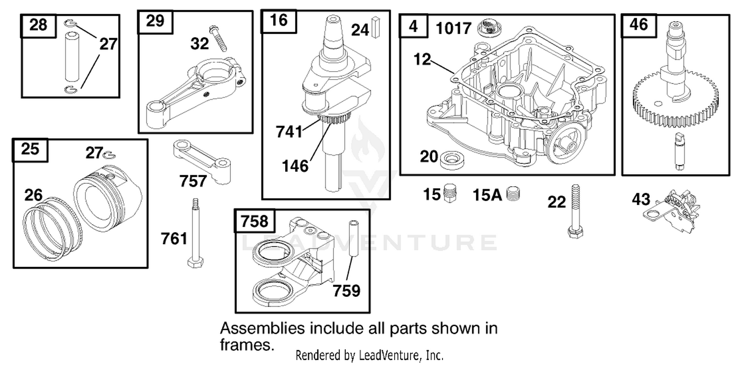Engine Briggs  Stratton Model 312777-0128-E1 3