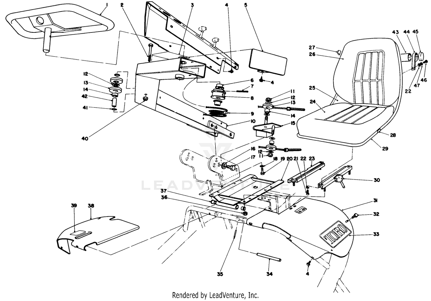 Steering And Seat Assembly