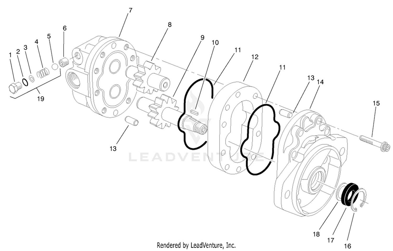 Hydraulic Motor Assembly No. 99-3627