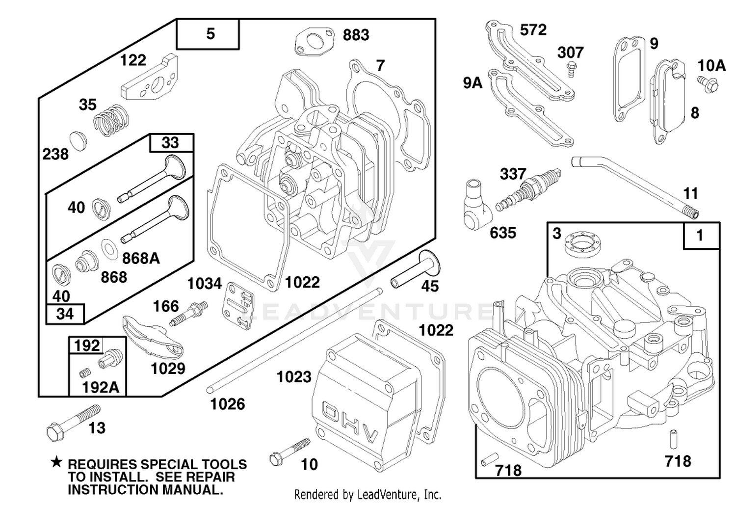 Engine Gts 150 (model No. 20466 Only)