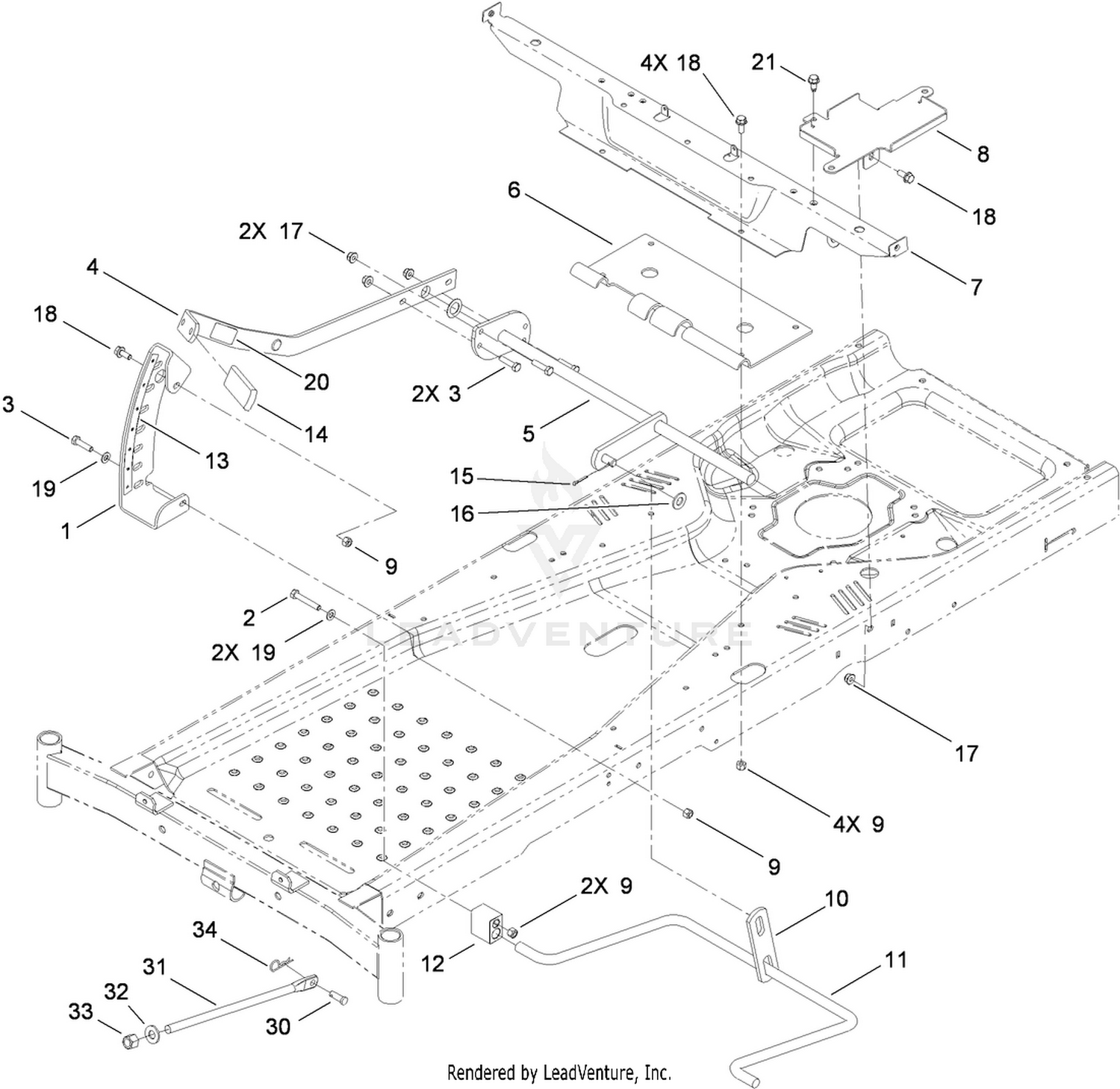 Deck Lift Assembly