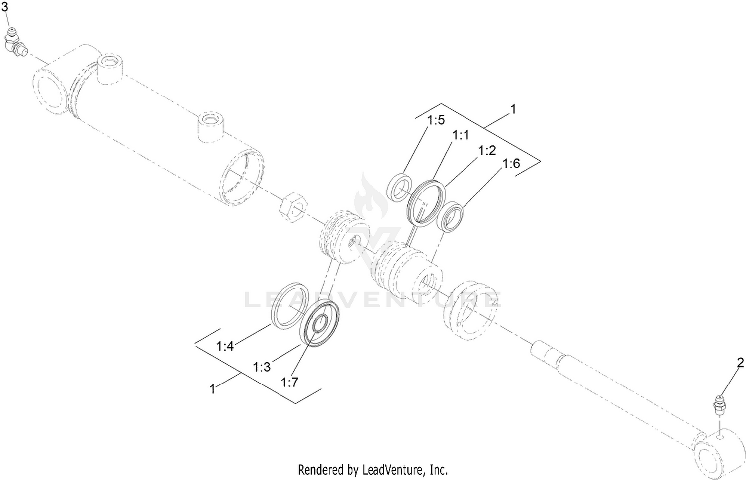 Hydraulic Cylinder Assembly No. 147-6099