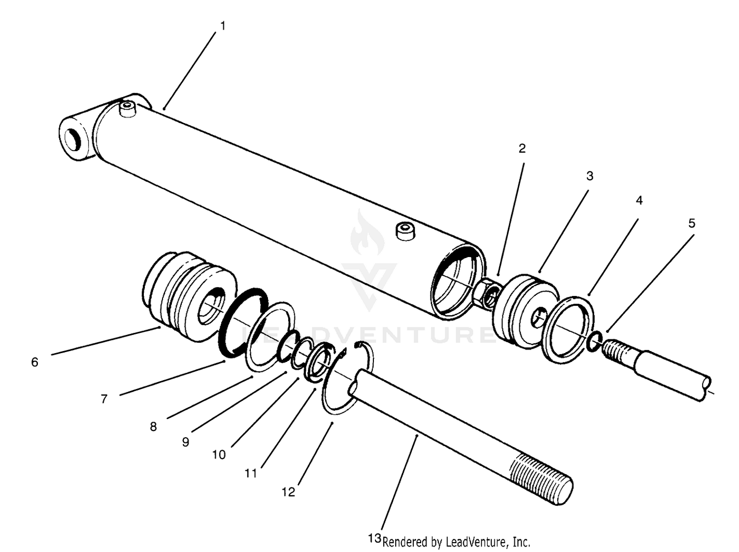 Hydraulic Lift Cylinder No. 54-0150