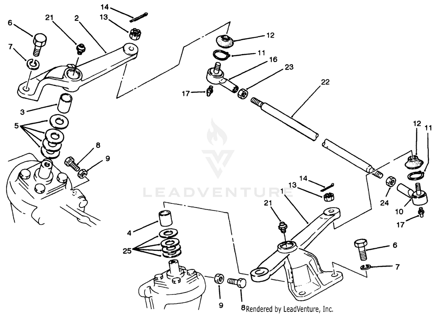 Steering Arm Linkage Axle No. 74-5620 (model No. 30455 Only)