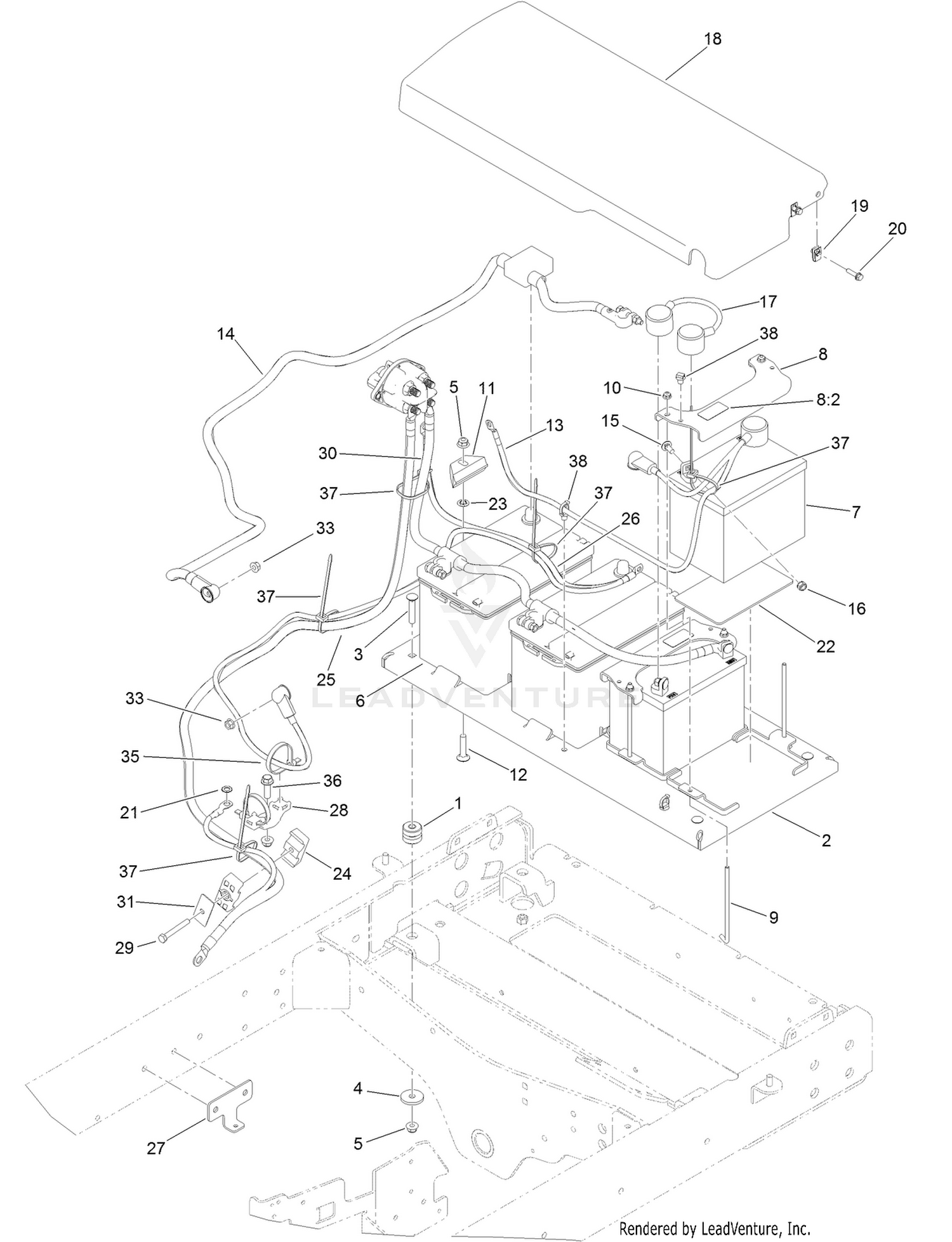 Battery Cable Routing Assembly