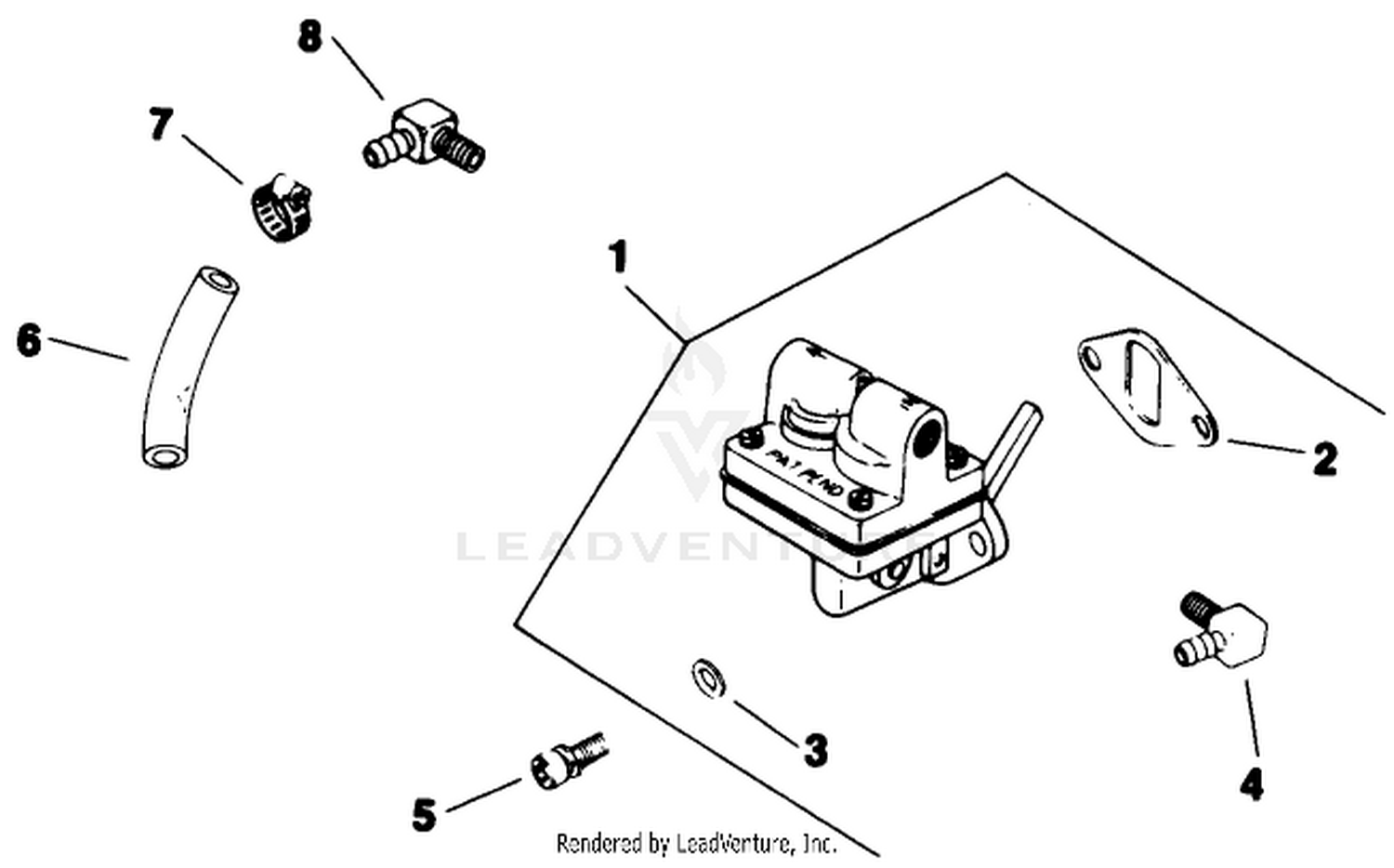 Engine Model No. M8t Type 301560 Fuel Pump