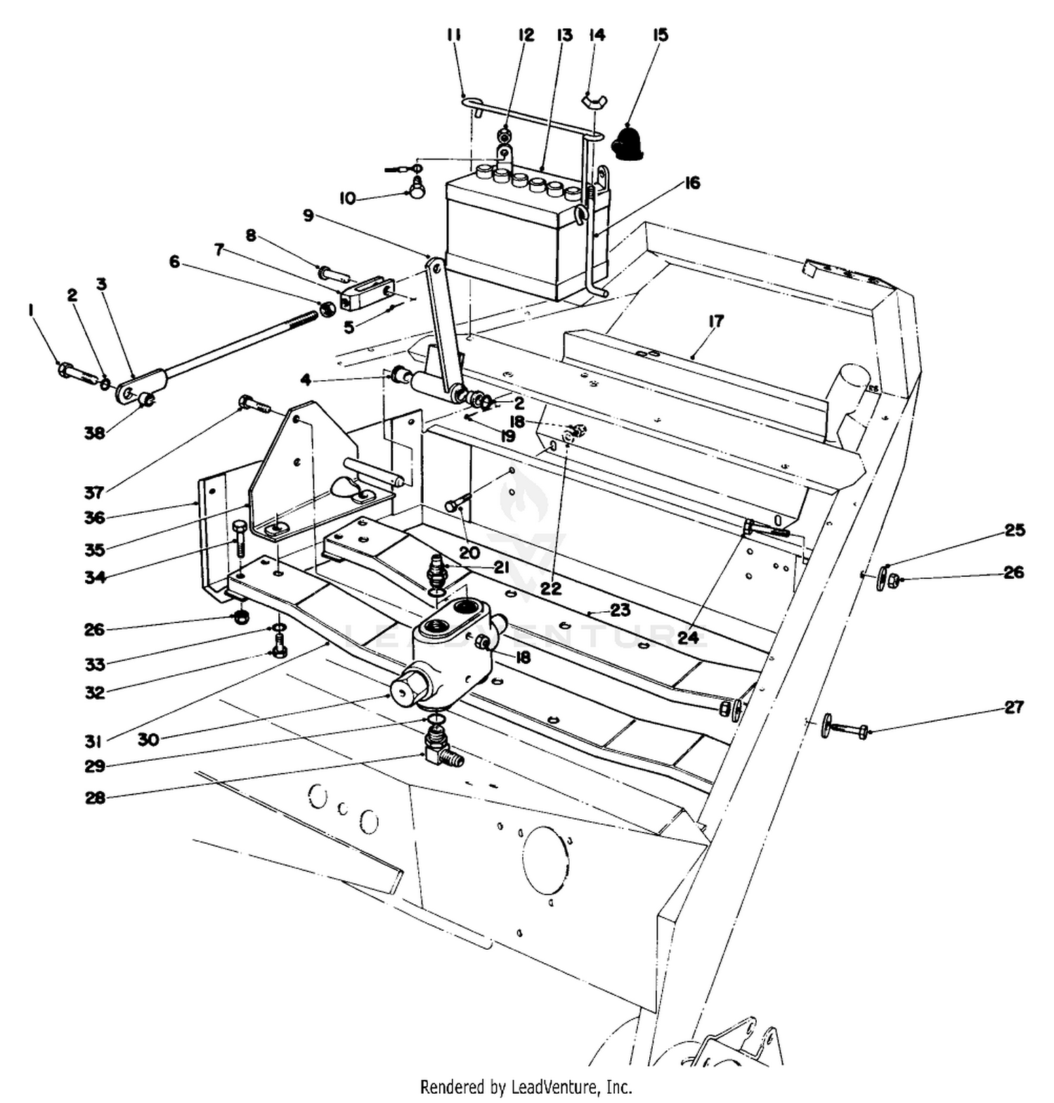 Motor Mounts And Battery Assembly