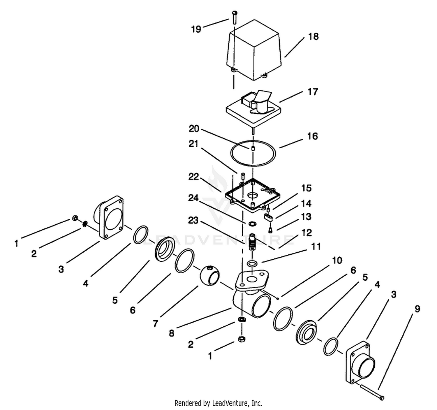 BALL VALVE ASSEMBLY NO. 95-9448