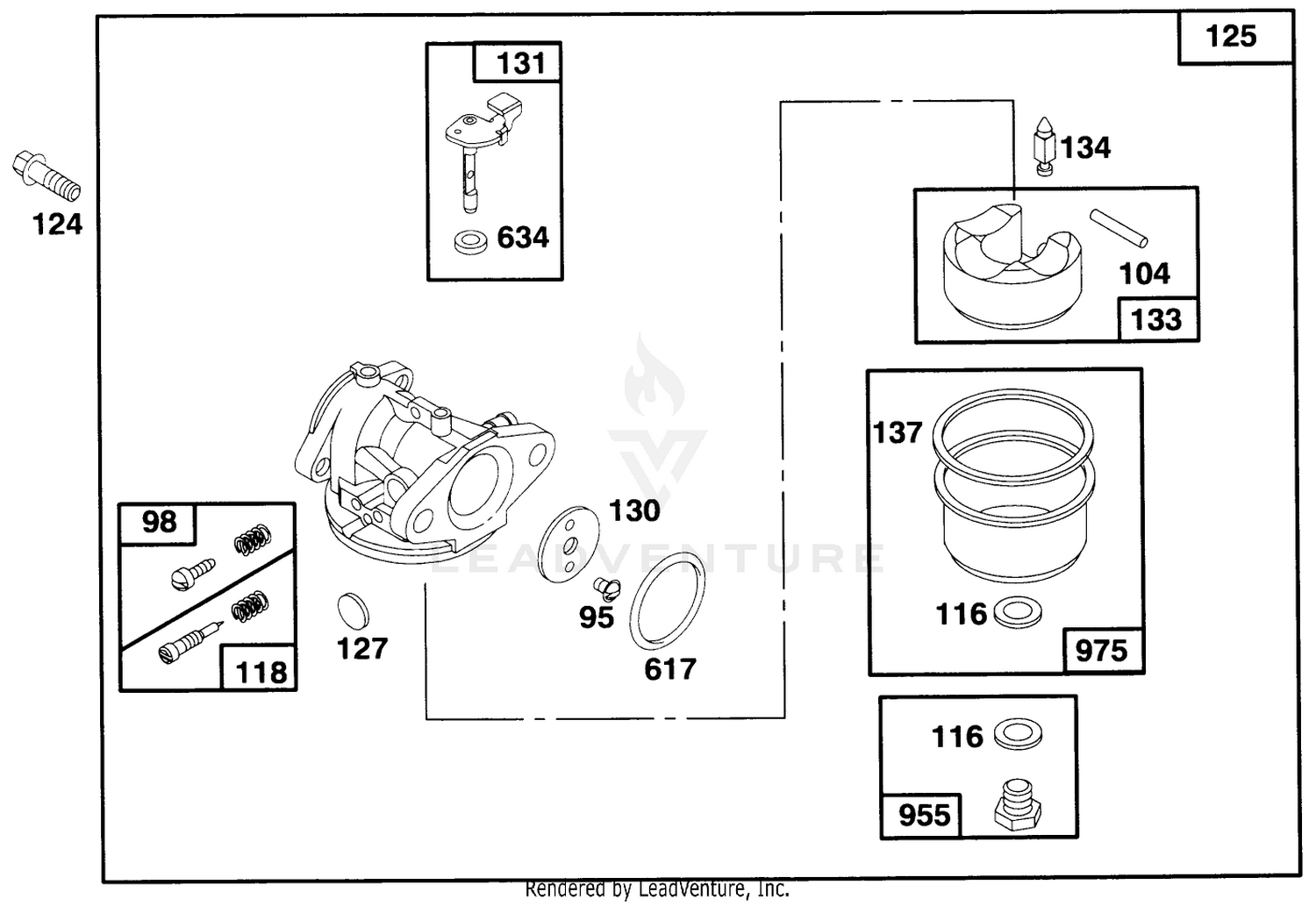Engine Briggs  Stratton Model 127702-0131-01 3