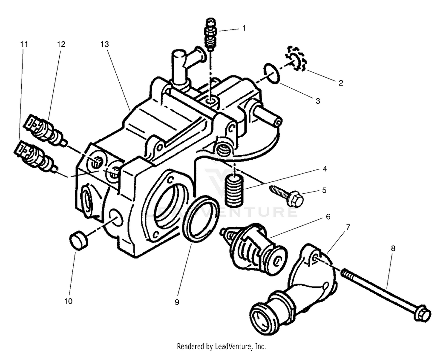 Coolant Outlet Box Assembly