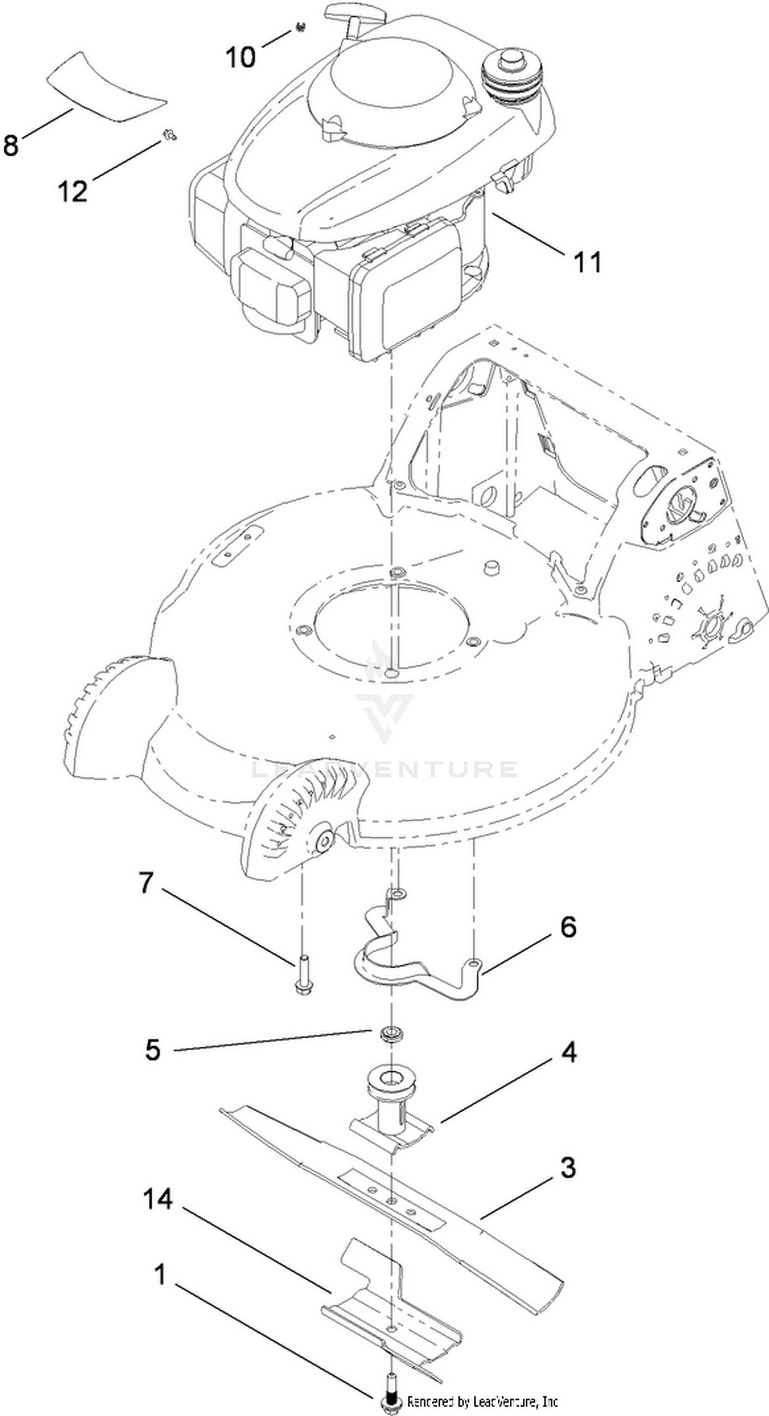Engine and Blade Assembly
