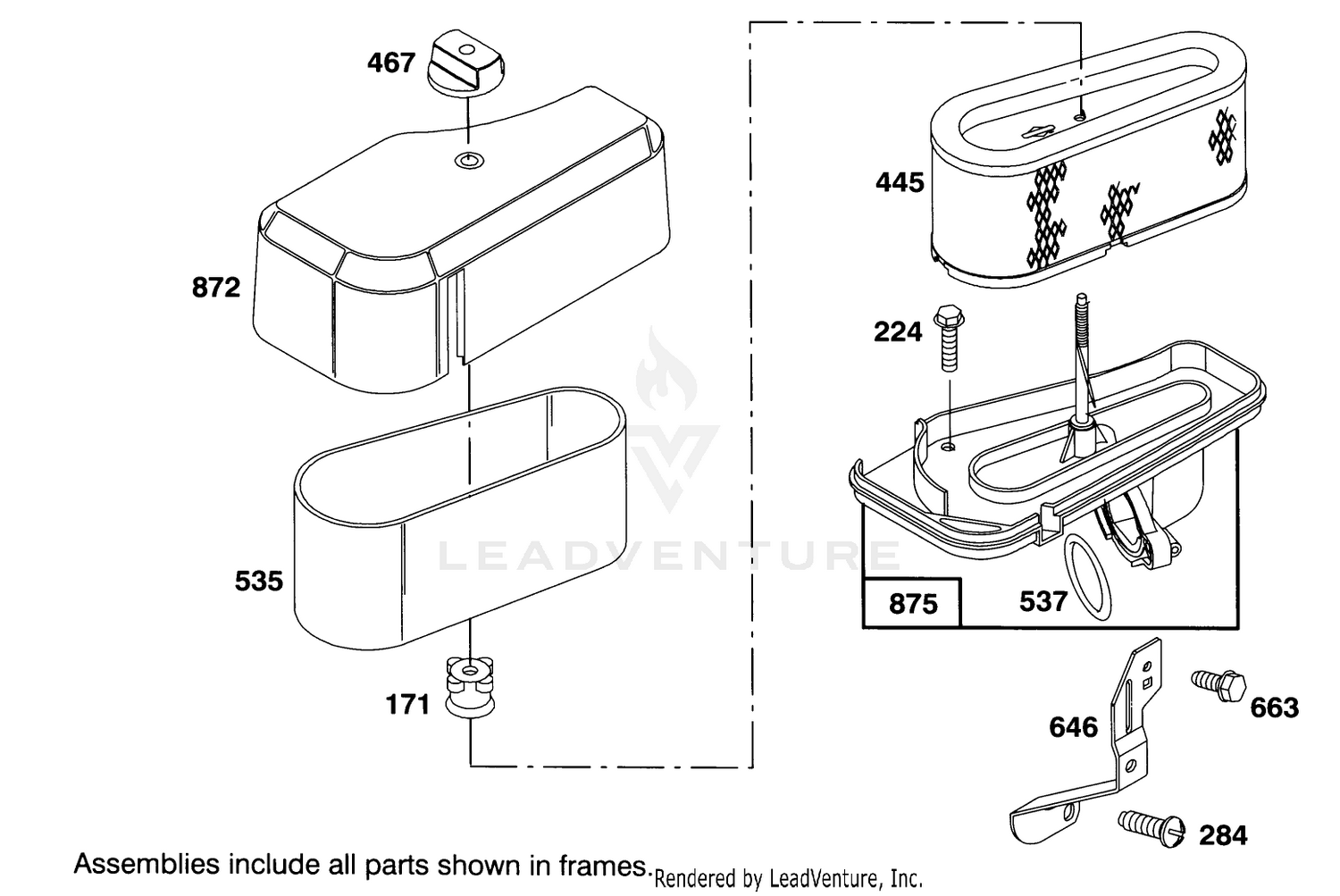 Engine Briggs  Stratton Model 286707-0452-01 4