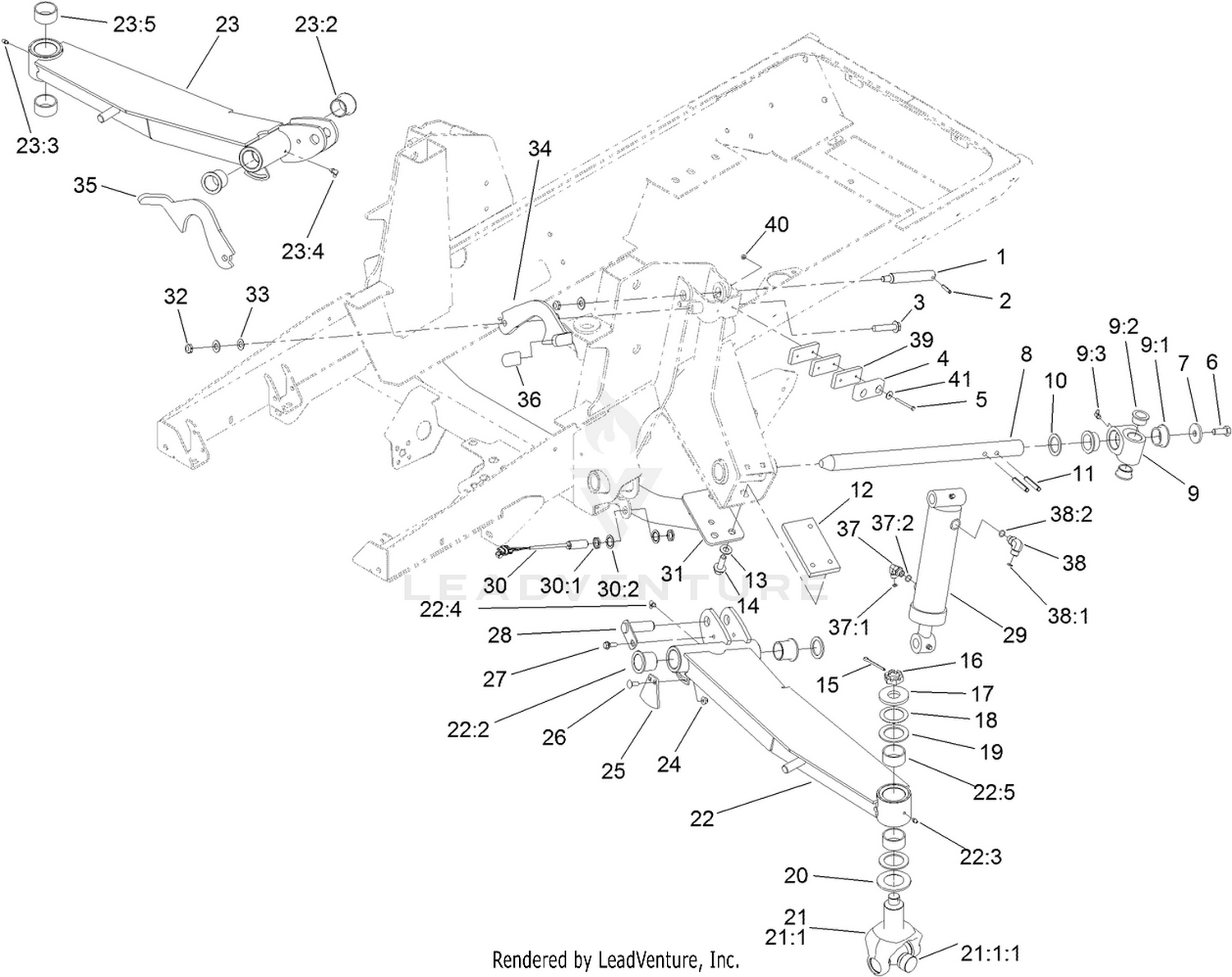 Wing Lift Arm Assembly