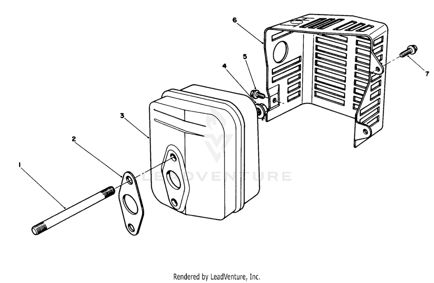 Muffler Assembly (model No. Vmf5  Vmg6)