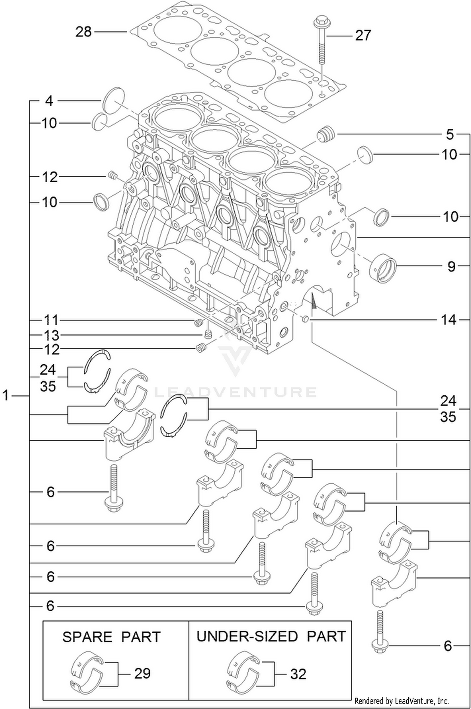 Cylinder Block Assembly