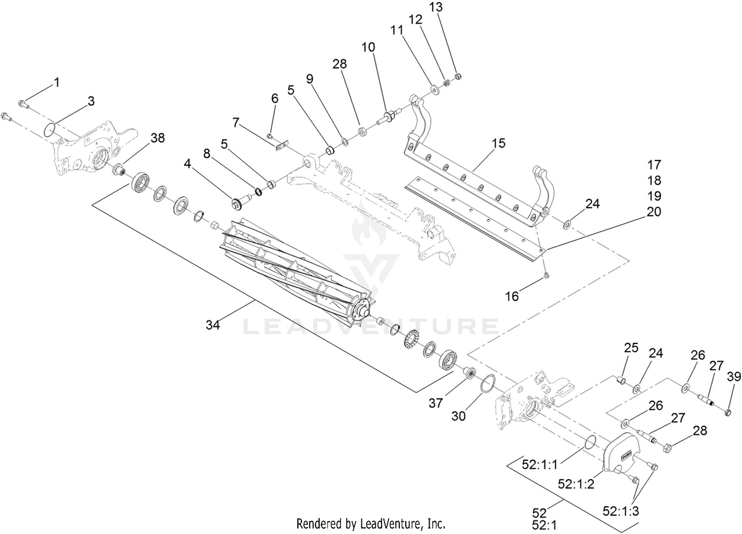 Reel and Bedbar Assembly