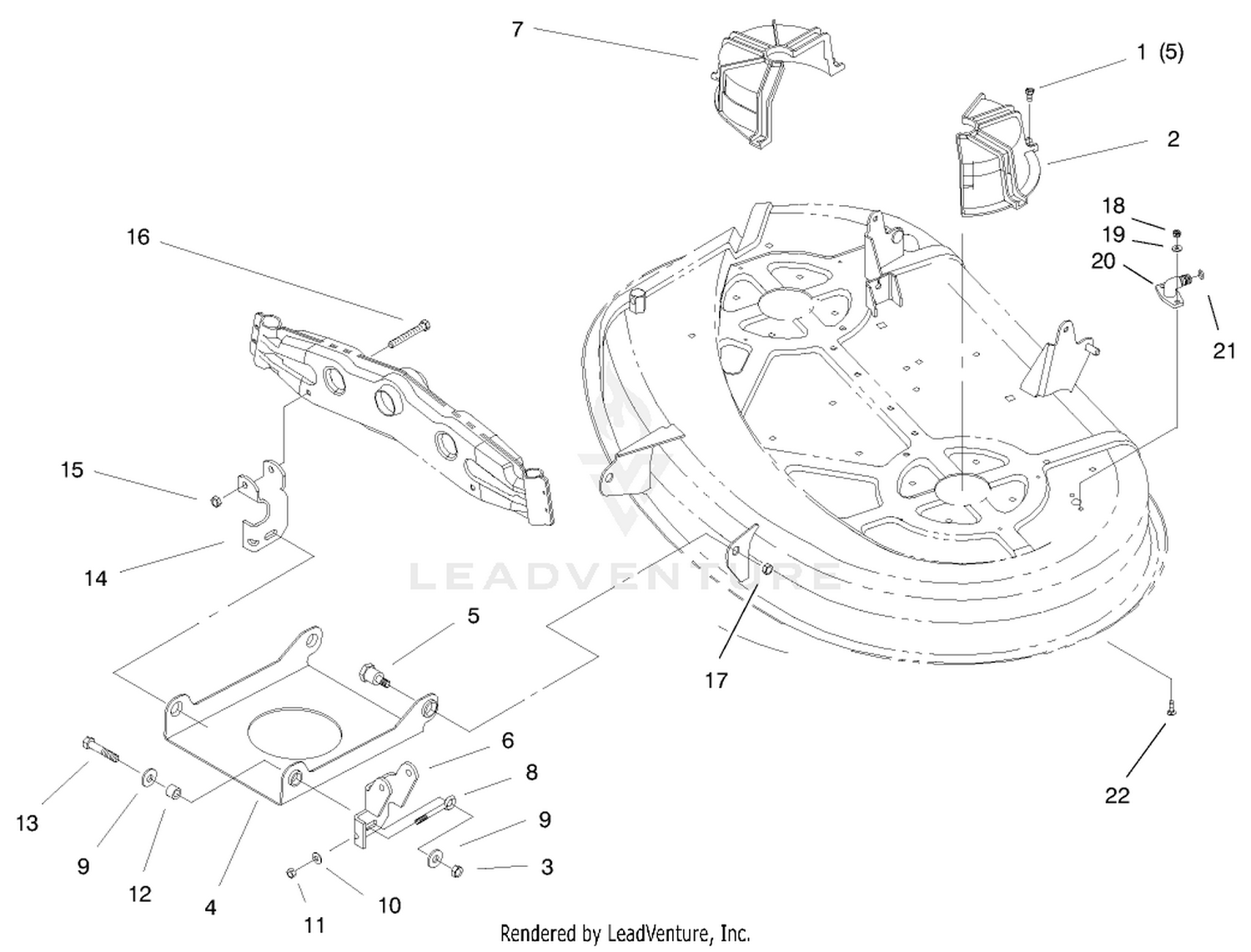 Suspension Assembly (38" Cutting Unit)