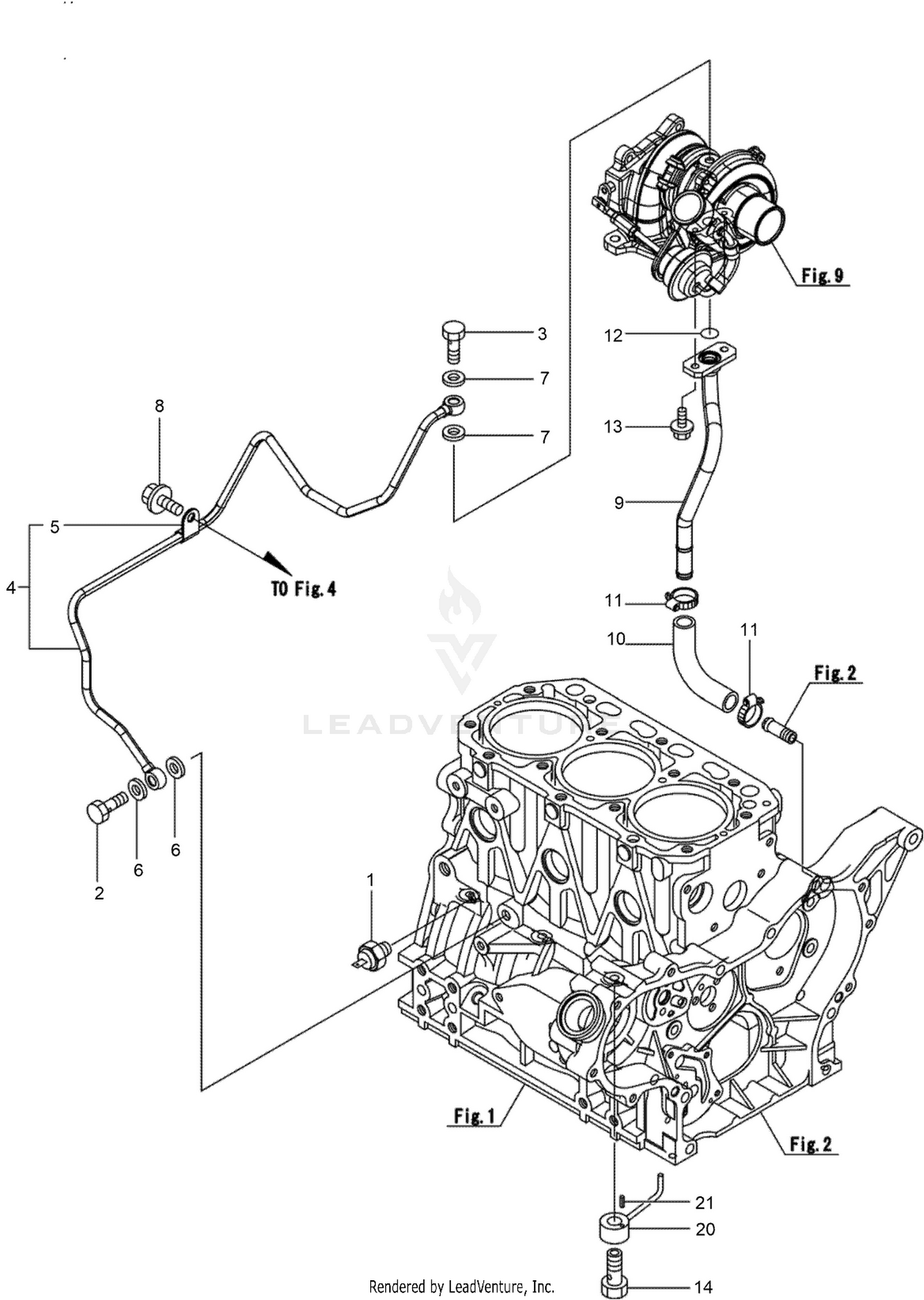 Lube and Oil Pipe Assembly