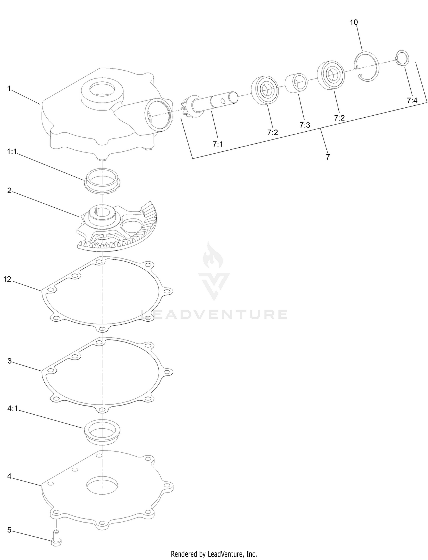 Steering Box Assembly No. 107-3526