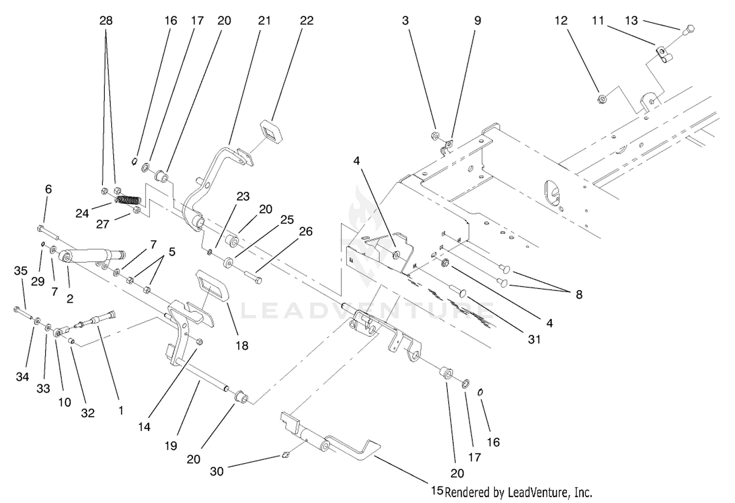Traction Pedal Assembly