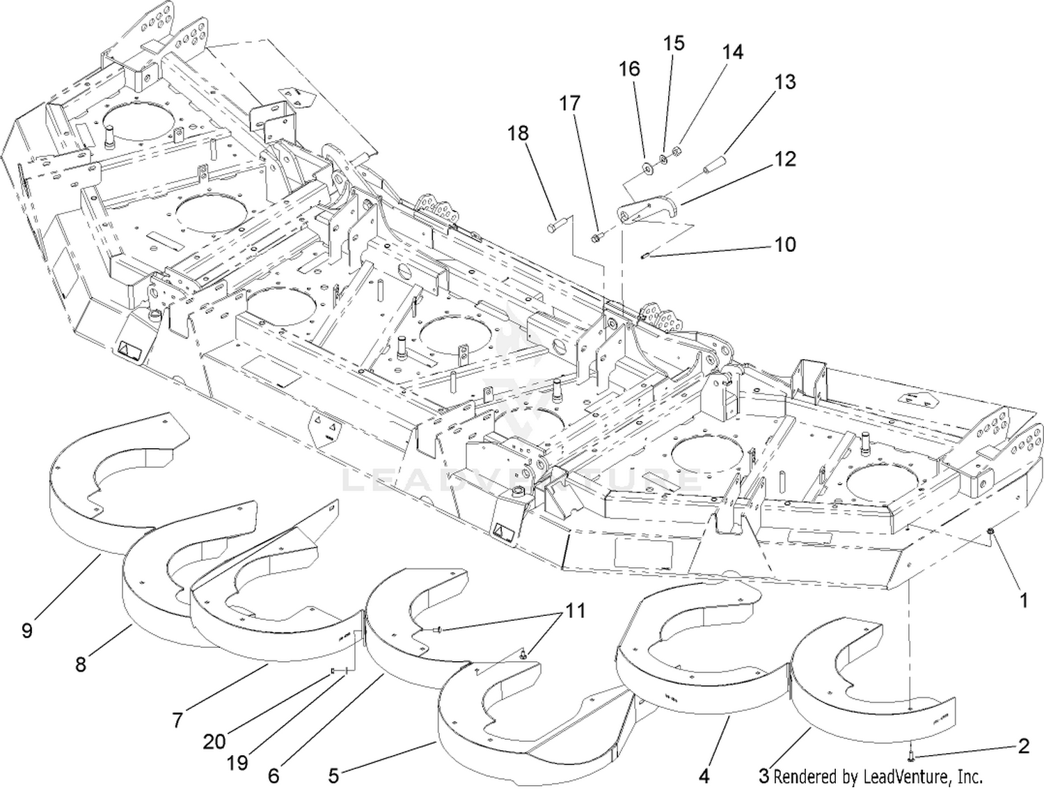 Rear Discharge Baffle Assembly