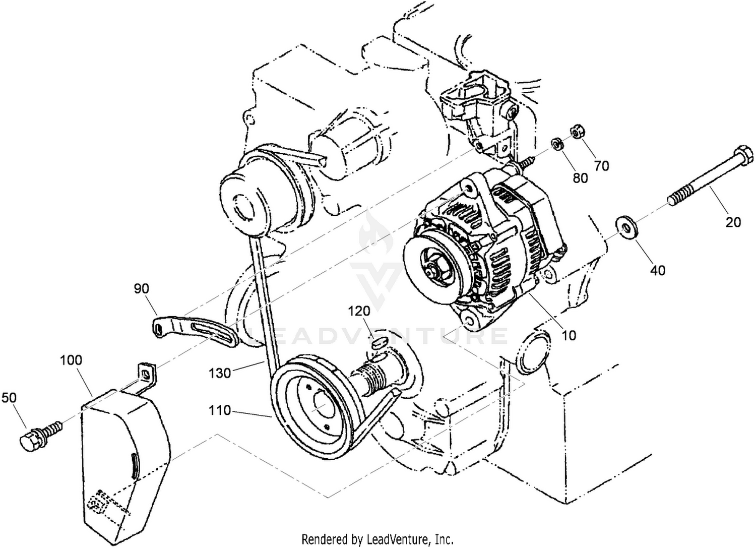 Alternator and Pulley Assembly