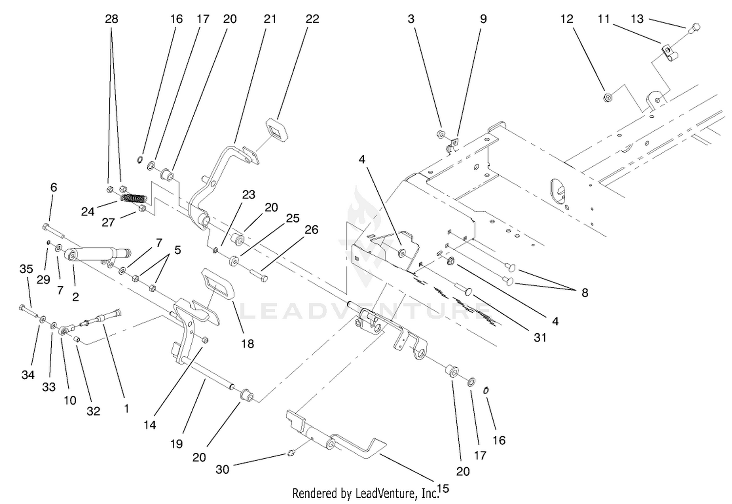 Traction Pedal Assembly