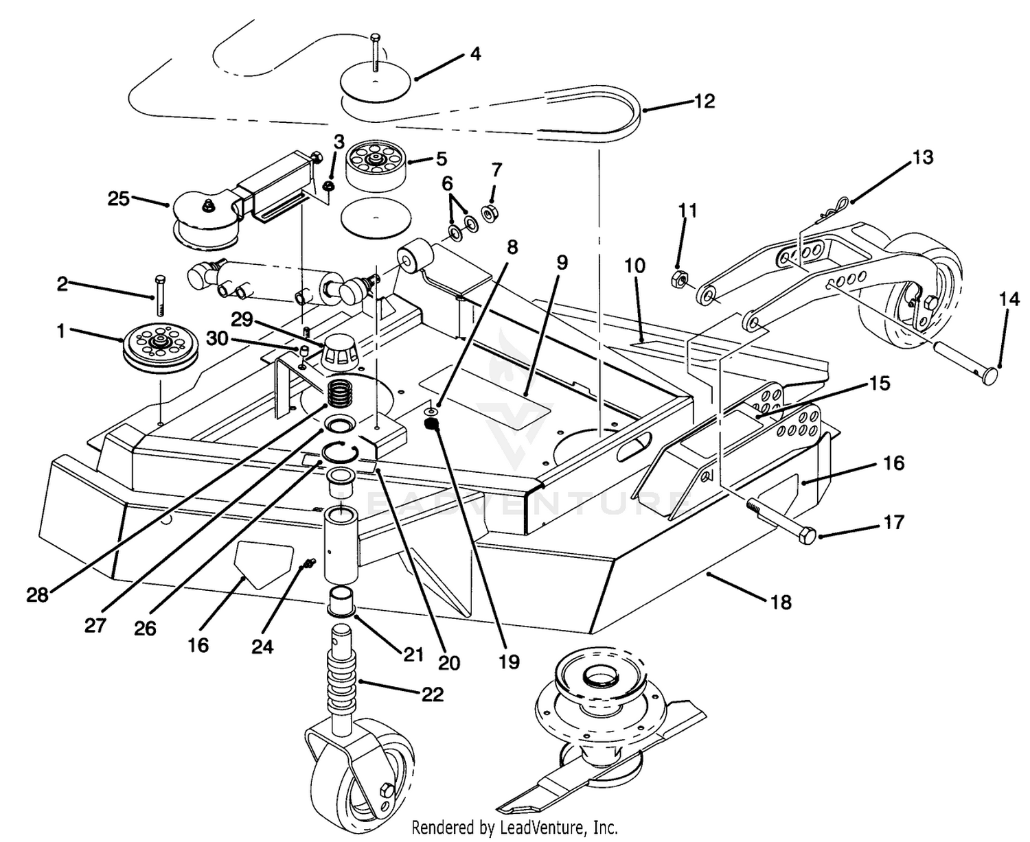 Wing Deck Assembly-L.h.