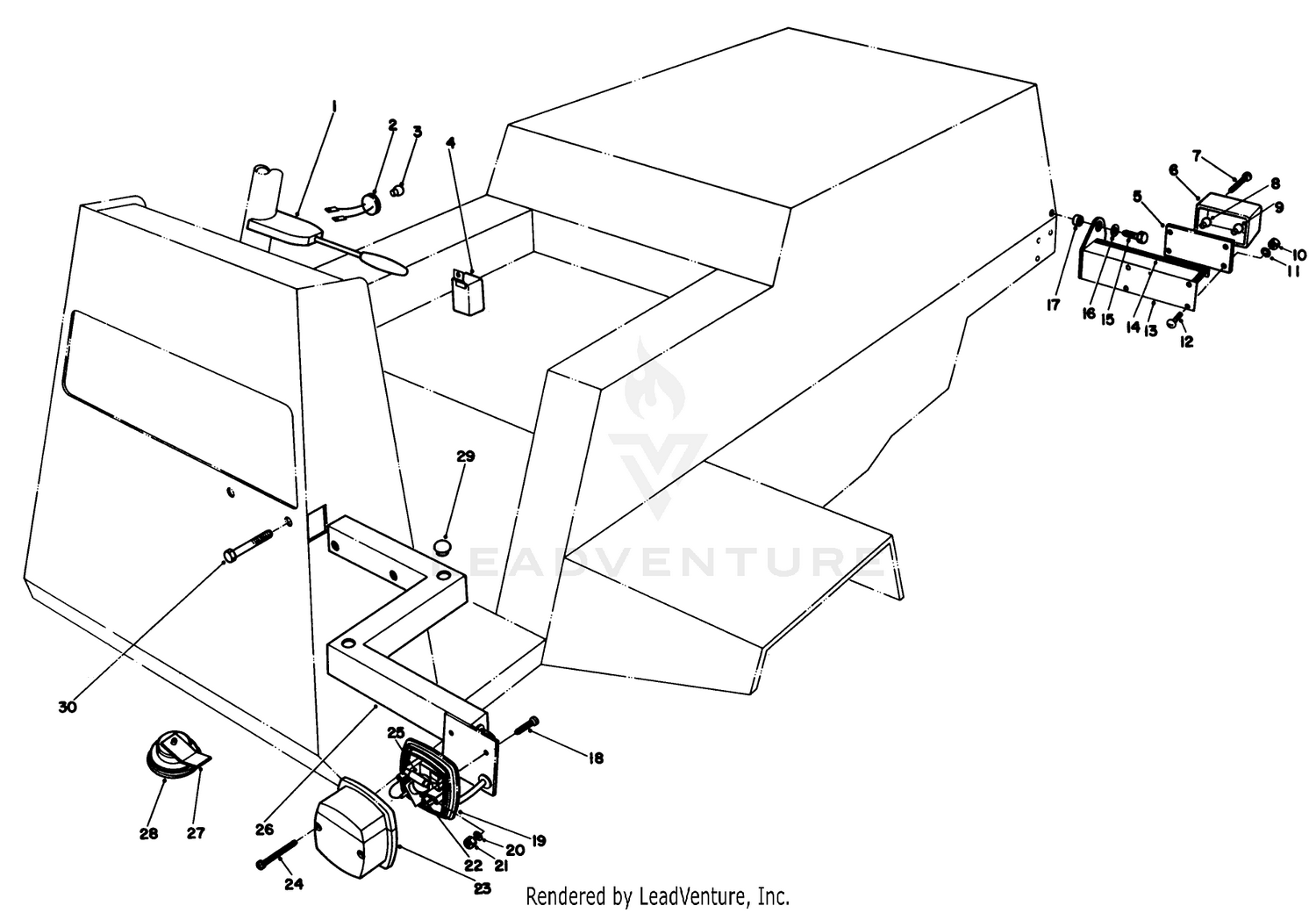 Road Lighting Kit Model No. 03622 (optional)