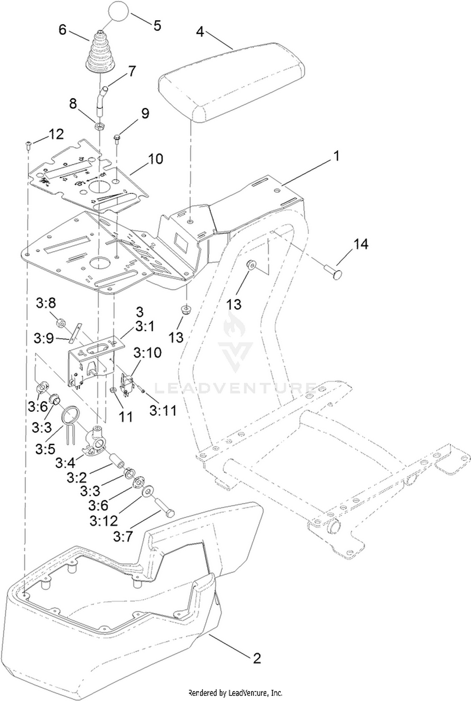 Console and Reel Control Assembly