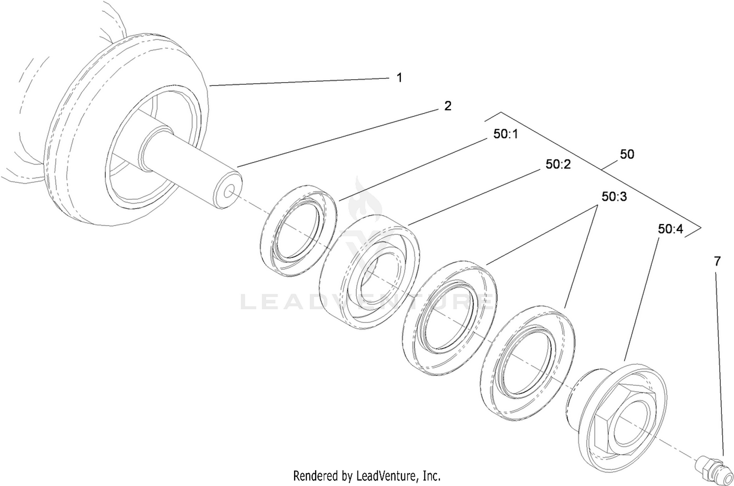 Plastic Wiehle Roller Assembly No. 117-0990