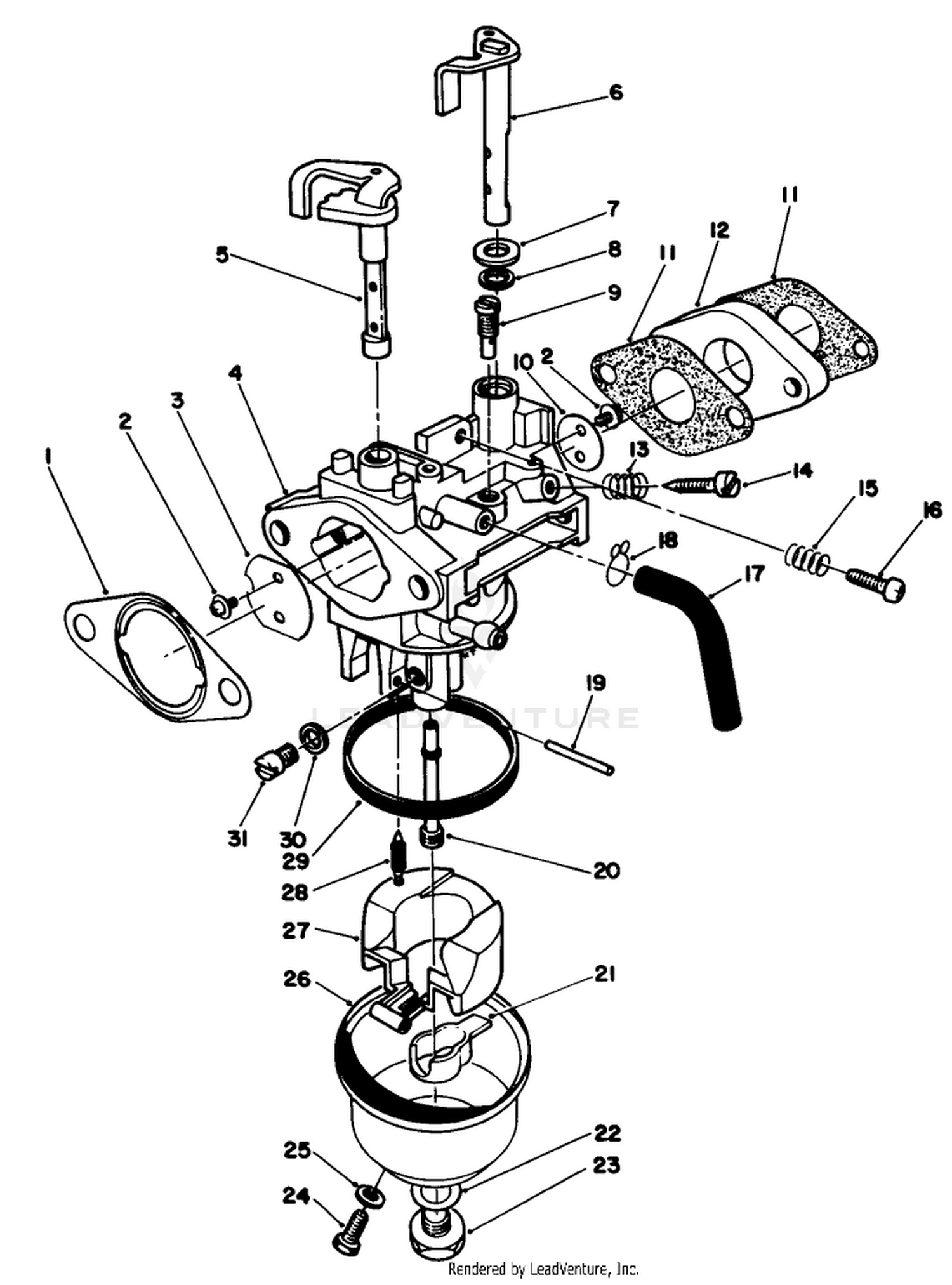 Carburetor Assembly (model No. Vmg6)