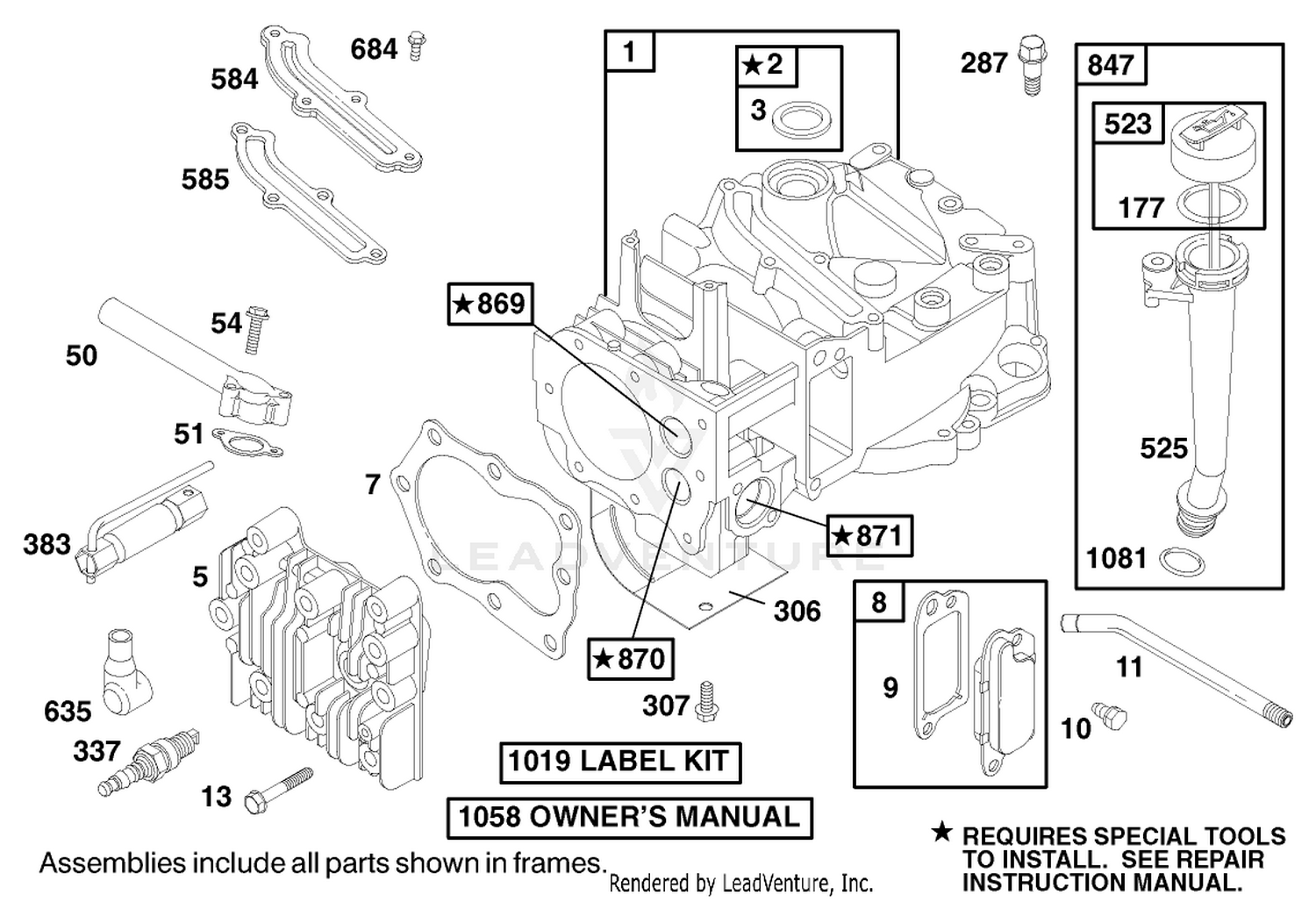Engine Briggs  Stratton Model 12h802-1767-E1