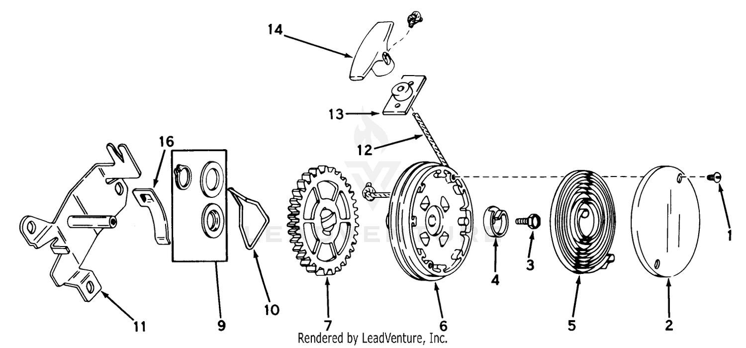Rewind Starter No. 590450a