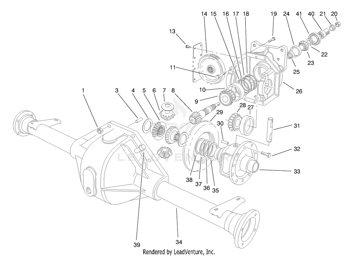 Front Axle Assembly No. 94-6933