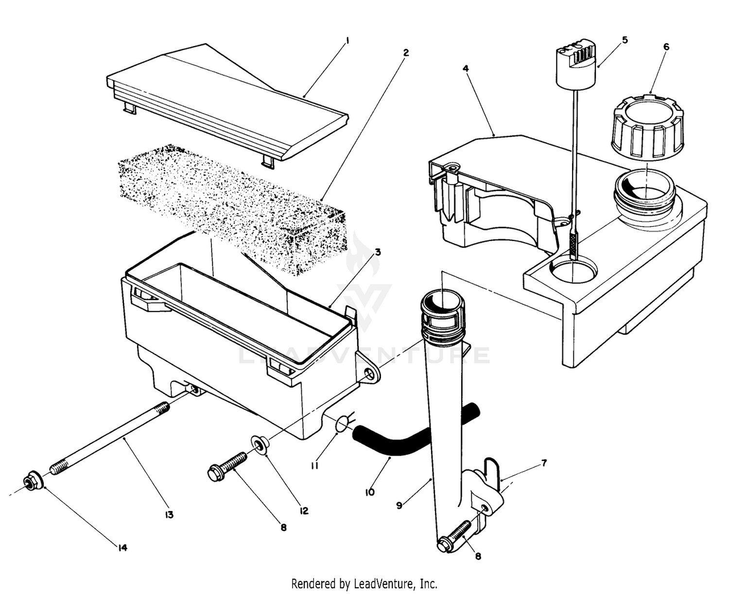 Air Cleaner  Fuel Tank Assembly(model No. Vmg6)
