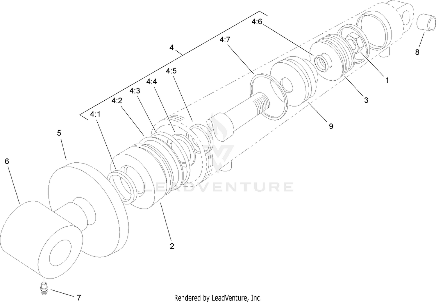 Hydraulic Cylinder Assembly No. 74-2170
