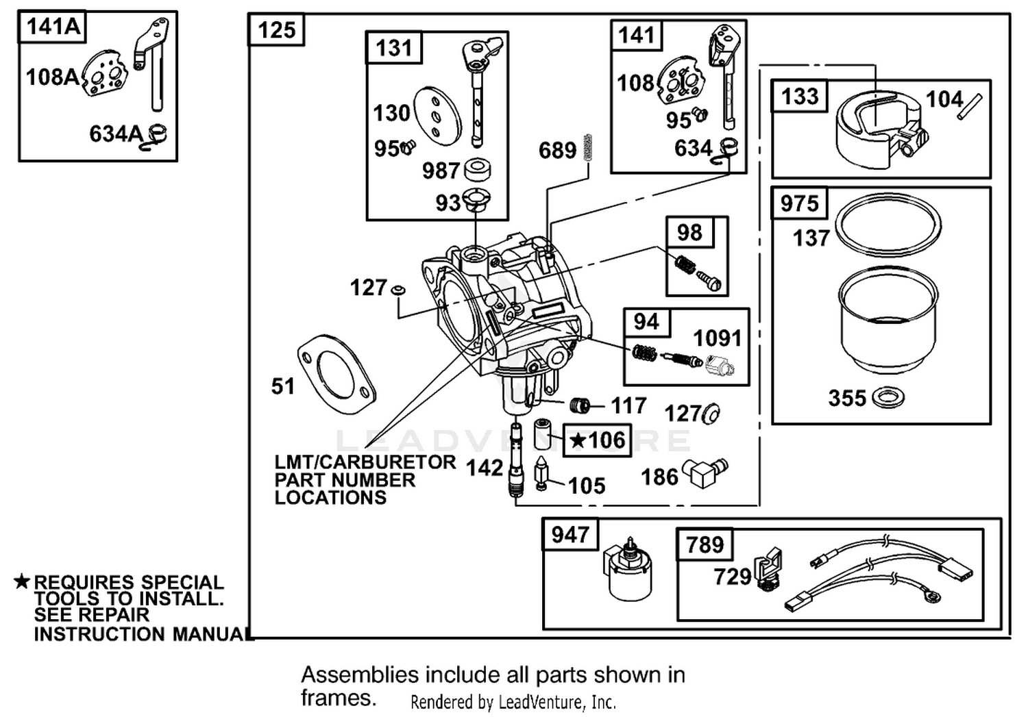 Engine Briggs  Stratton Model 311777-0151-E1 4