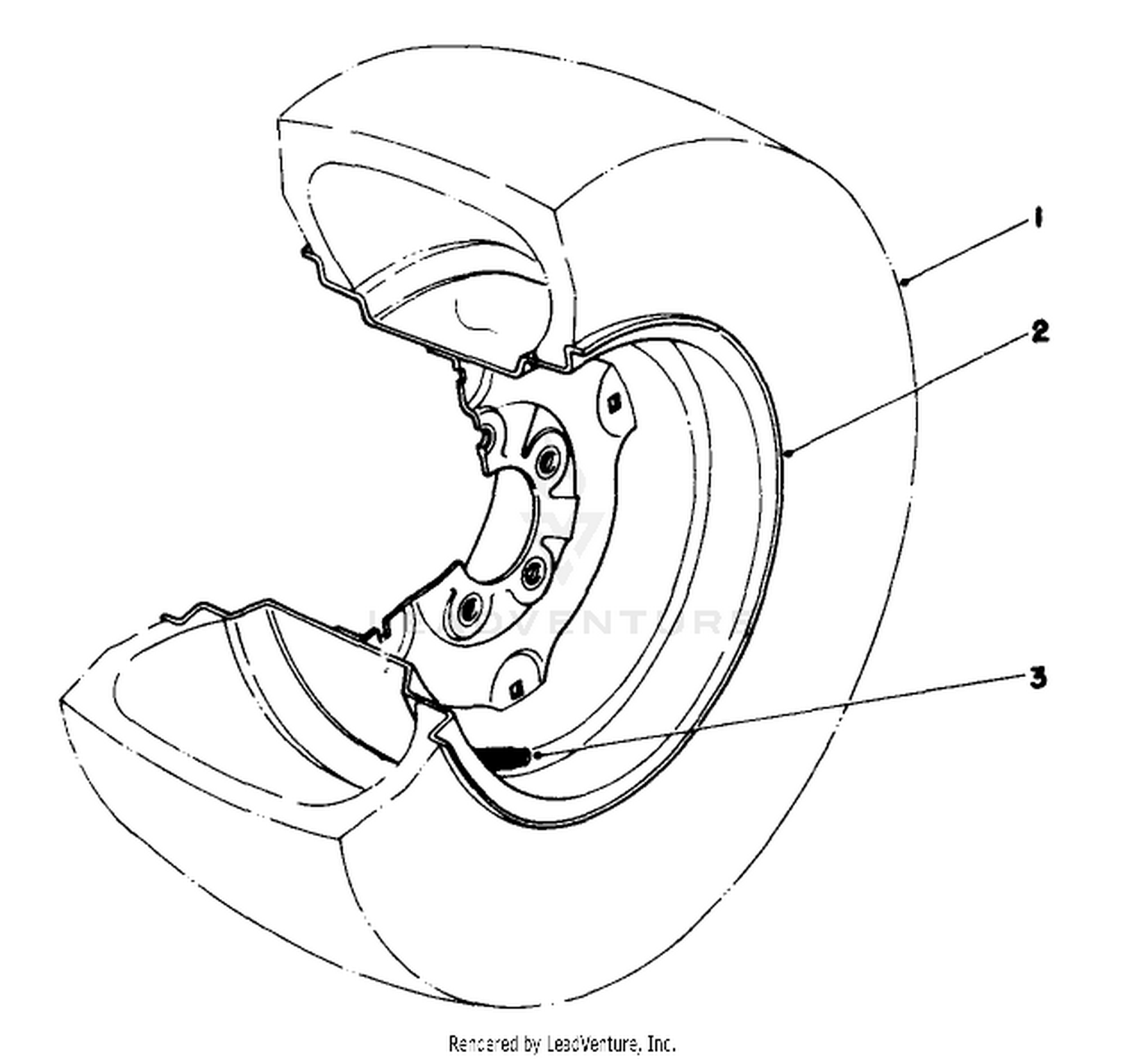 Tire  Wheel Assembly 23 X 10.50 X 12 (optional) No.36-1050