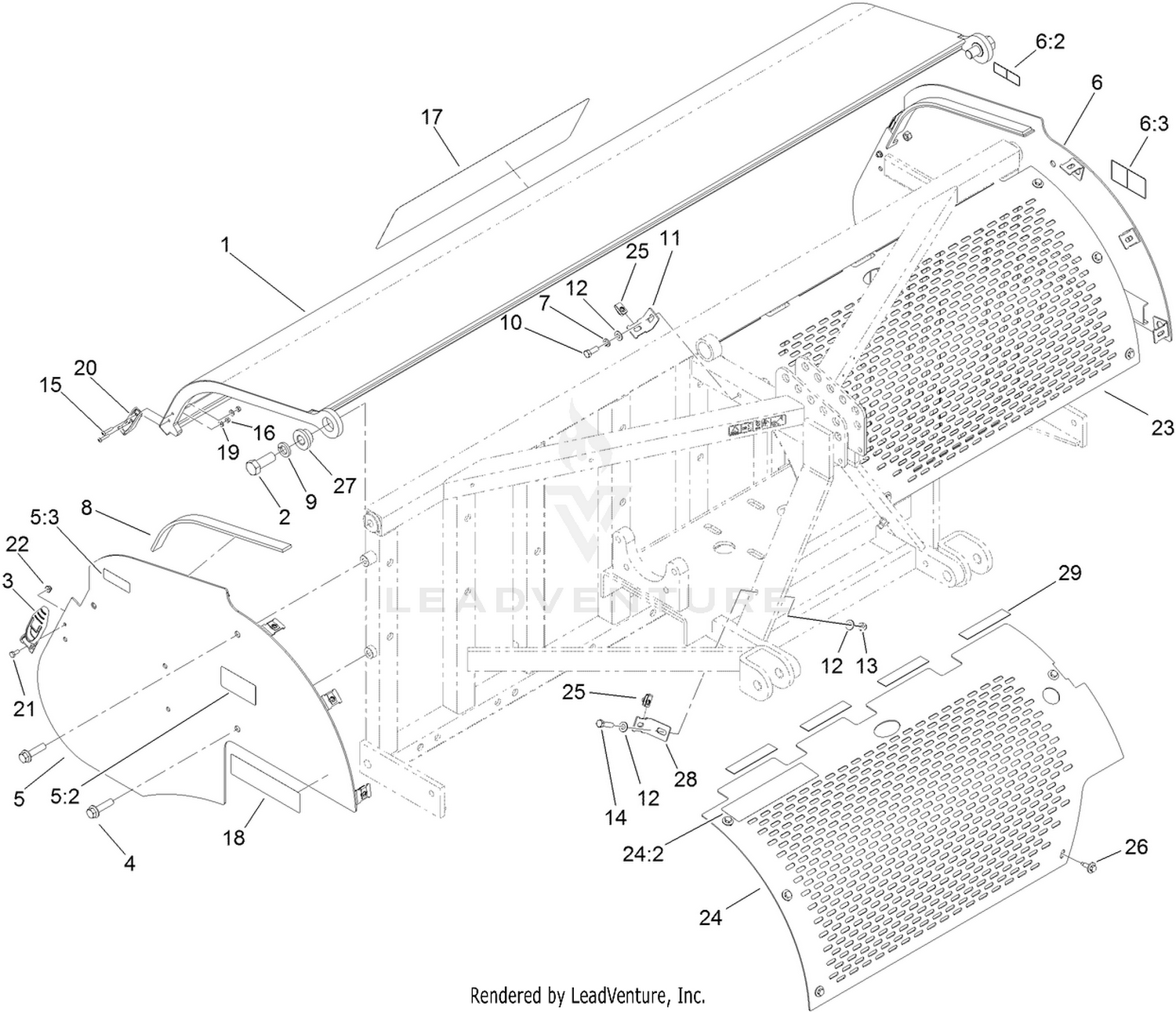 Screen and Hood Assembly
