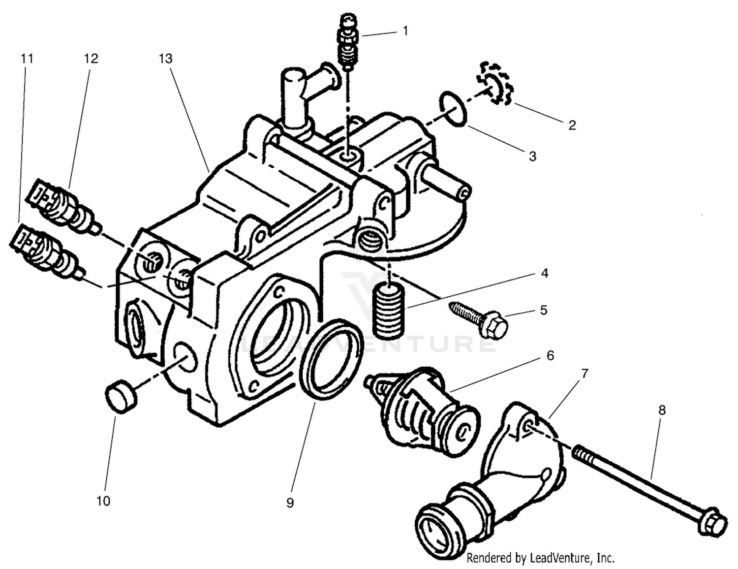 Coolant Outlet Box Assembly