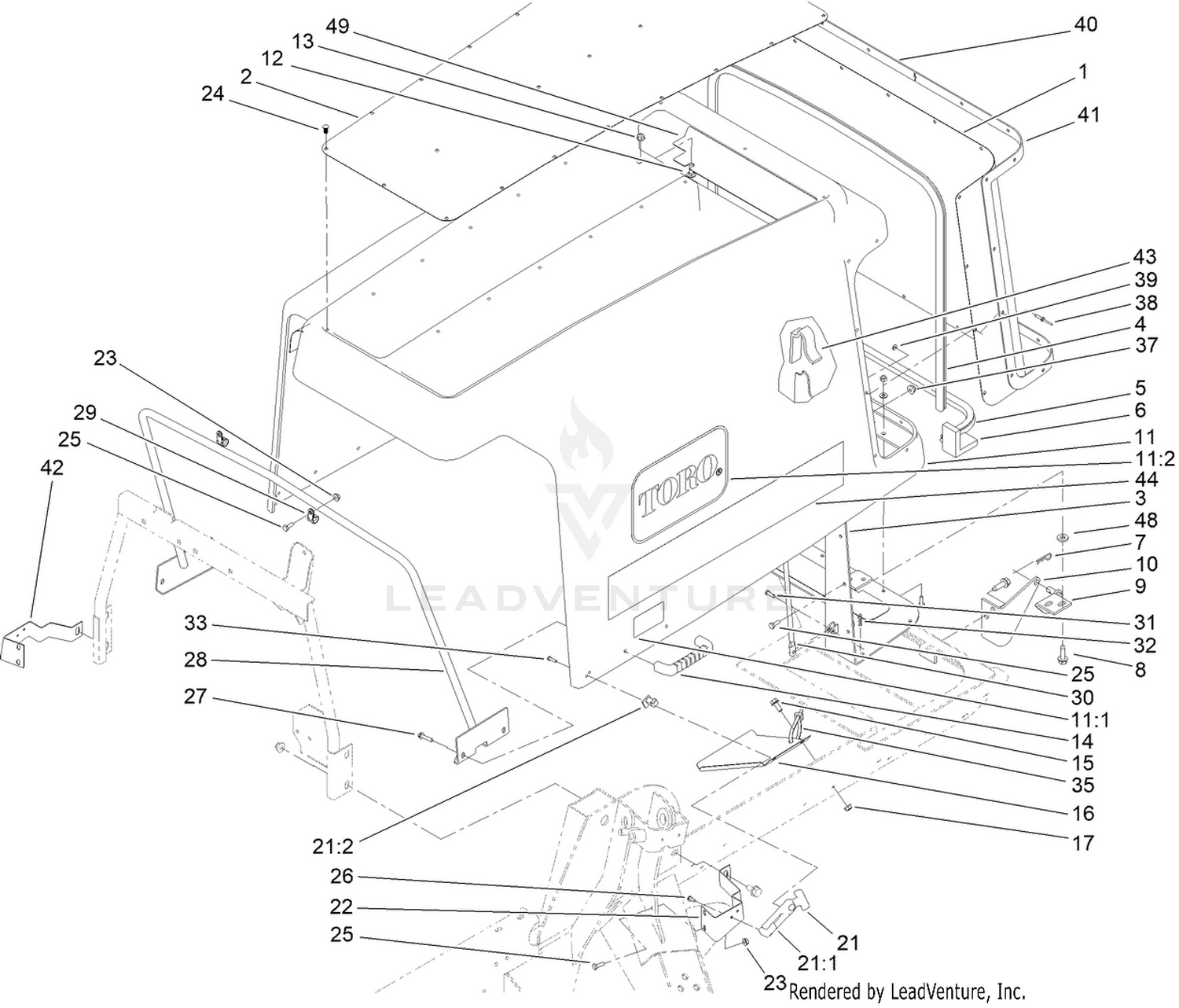 Hood and Screen Assembly