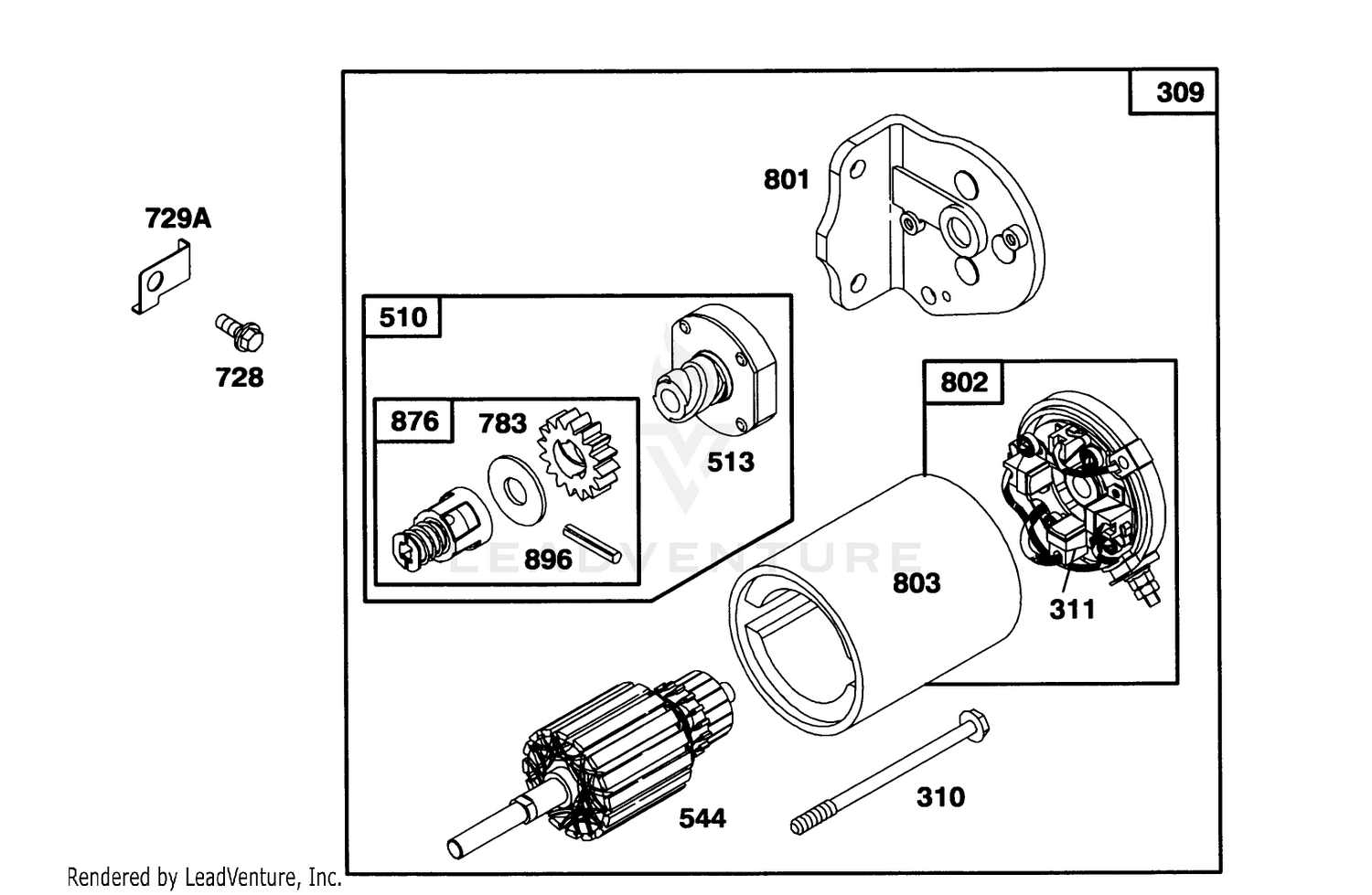 Engine Briggs  Stratton Model 286707-0452-01 7